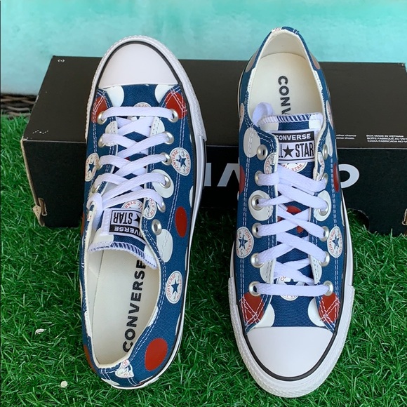 CONVERSE CTAS OX COURT BLUE/UNIVERSITY RED WMNS - Picture 7 of 16